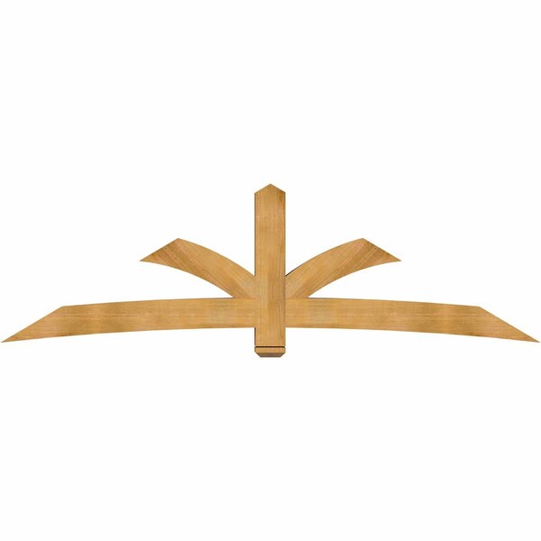 Ekena Millwork Davenport Timber Gable Bracket, Western Red Cedar, 108"W x 31 1/2"H x 6"D x 6"F, 7/12 Pitch GBW108X31X0606DAV00RWR - main